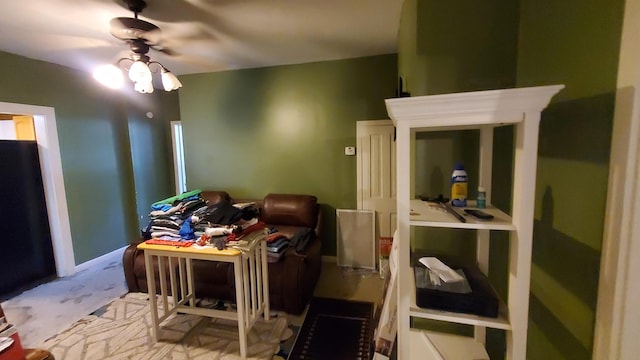 214 E Rhea Ave, Spring City, TN 37381 - office space featuring a ceiling fan and carpet floors