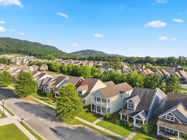 8833 Wilson Creek Dr, Ooltewah, TN 37363 - aerial perspective of suburban area with a mountain backdrop