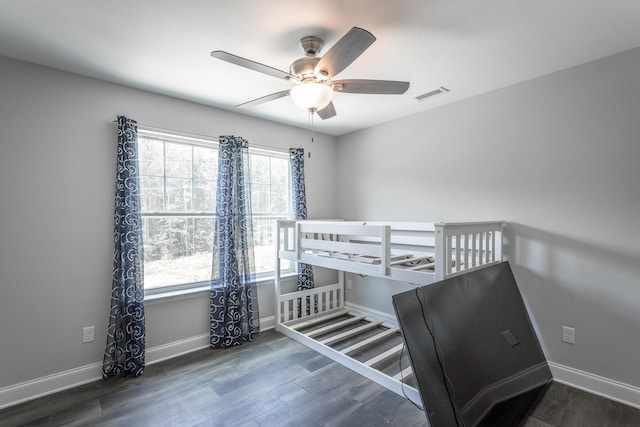9600 Lovell Rd, Soddy Daisy, TN 37379 - bedroom with wood finished floors and a ceiling fan