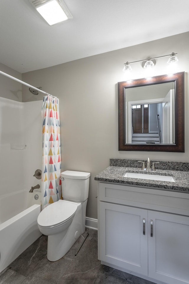 9600 Lovell Rd, Soddy Daisy, TN 37379 - bathroom with vanity and shower / bath combination with curtain