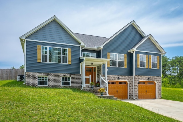 9600 Lovell Rd, Soddy Daisy, TN 37379 - view of front of property with driveway, a garage, and brick siding