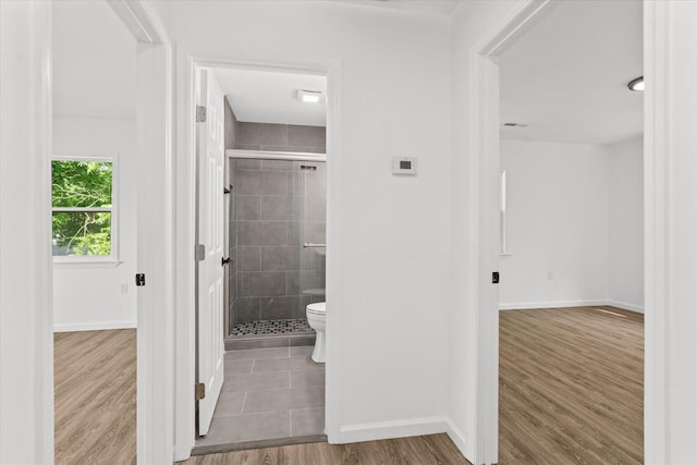 54 Austin Cir, Rossville, GA 30741 - full bath with a stall shower and wood finished floors