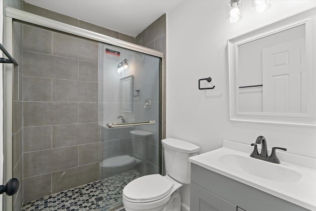 54 Austin Cir, Rossville, GA 30741 - bathroom with a shower stall and vanity