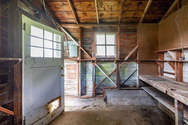 3313 Harrison Pike, Chattanooga, TN 37416 - misc room with vaulted ceiling and wooden ceiling