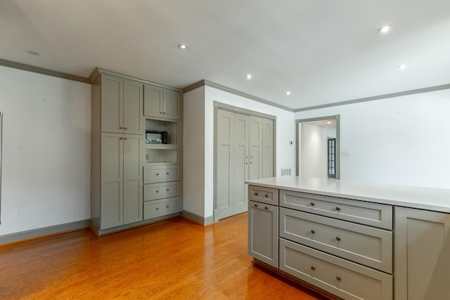 11216 Ooltewah Georgetown Rd, Georgetown, TN 37336 - bedroom with ornamental molding, light wood finished floors, and recessed lighting