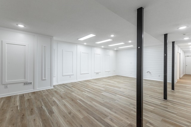 11216 Ooltewah Georgetown Rd, Georgetown, TN 37336 - basement featuring light wood-type flooring and recessed lighting