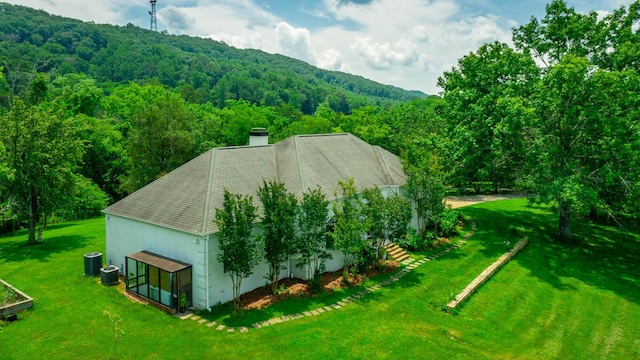 11216 Ooltewah Georgetown Rd, Georgetown, TN 37336 - aerial view of property and surrounding area with a heavily wooded area