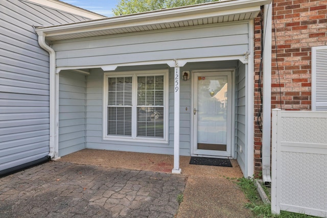 1259 Leaside Ln, Hixson, TN 37343 - view of exterior entry featuring brick siding