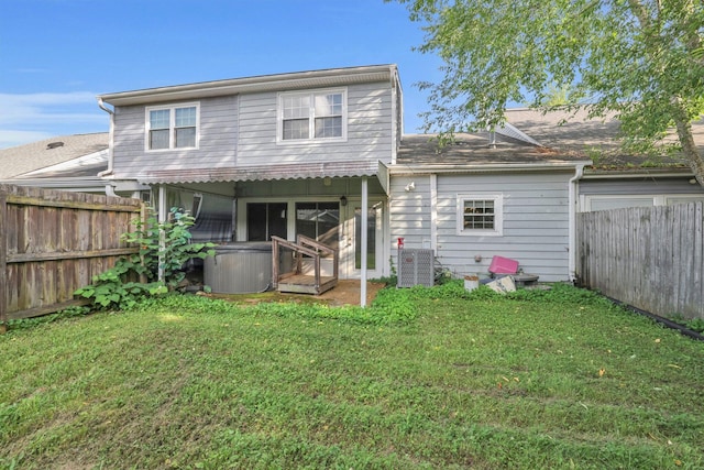 1259 Leaside Ln, Hixson, TN 37343 - back of house with a fenced backyard