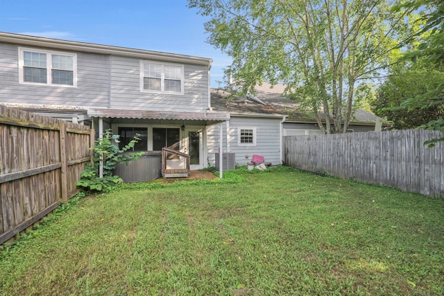 1259 Leaside Ln, Hixson, TN 37343 - rear view of property with a fenced backyard