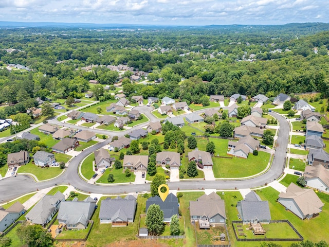 750 Windrush Loop, Chattanooga, TN 37421 - aerial view of residential area with a heavily wooded area