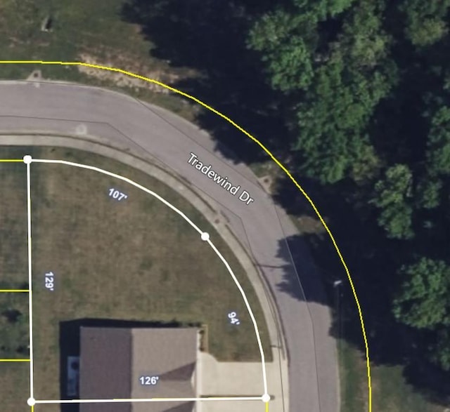 179 Trade Wind Dr, Fort Oglethorpe, GA 30742 - map / location with property boundaries highlighted