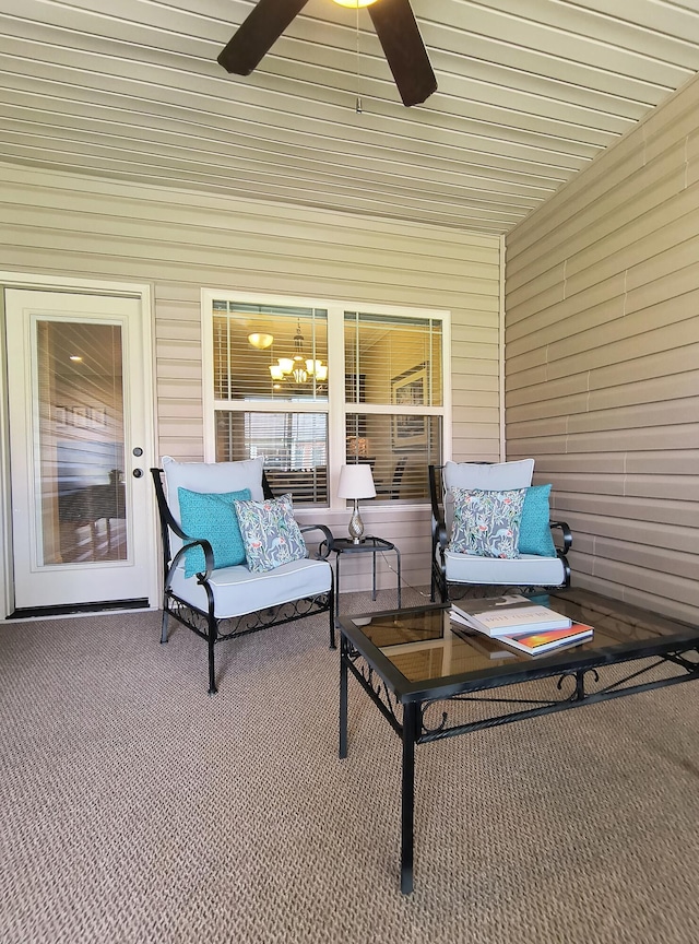 179 Trade Wind Dr, Fort Oglethorpe, GA 30742 - view of patio featuring ceiling fan