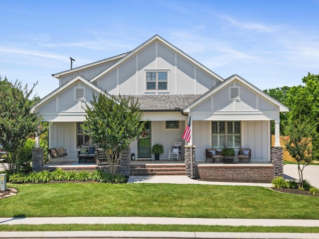 3528 Morning Dew Cv, Apison, TN 37302 - view of front of property featuring an outdoor living space, a porch, and a front yard