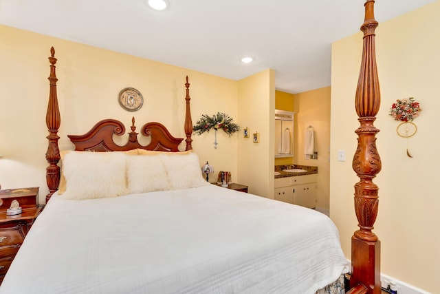 401 Mcfarland Rd Unit 3, Lookout Mountain, GA 30750 - bedroom with ensuite bathroom and recessed lighting