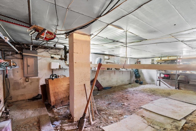 1339 Cloverdale Cir, Hixson, TN 37343 - unfinished basement with electric panel