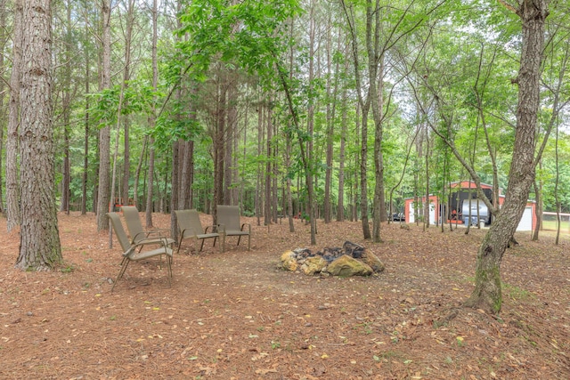 508 Chattanooga Rd, Cohutta, GA 30710 - view of yard featuring a wooded view
