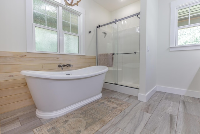 508 Chattanooga Rd, Cohutta, GA 30710 - full bath featuring a freestanding tub and a stall shower