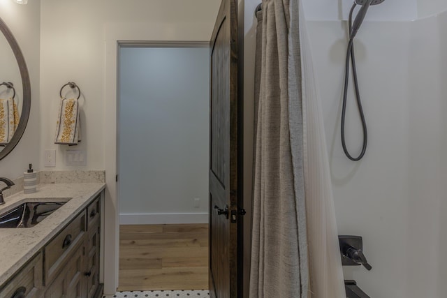508 Chattanooga Rd, Cohutta, GA 30710 - bathroom featuring vanity and wood finished floors