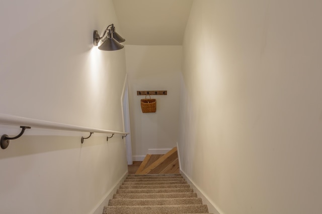 508 Chattanooga Rd, Cohutta, GA 30710 - stairway featuring baseboards