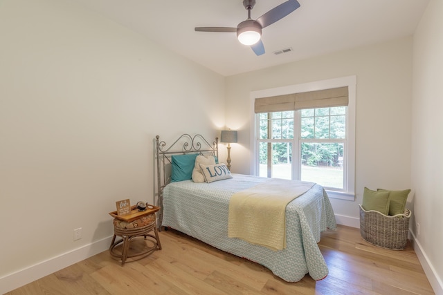 508 Chattanooga Rd, Cohutta, GA 30710 - bedroom with light wood-style flooring and ceiling fan