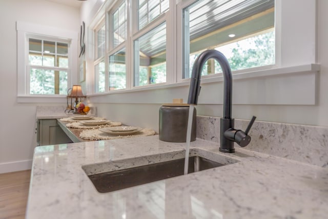 508 Chattanooga Rd, Cohutta, GA 30710 - kitchen view of light stone countertops and wood finished floors