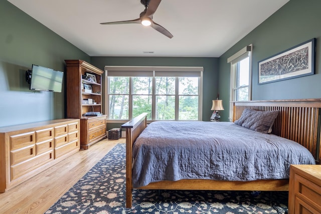 179 Rushing Water Trl, Rising Fawn, GA 30738 - bedroom with light wood-style flooring and ceiling fan