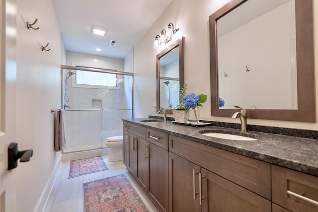179 Rushing Water Trl, Rising Fawn, GA 30738 - full bathroom featuring double vanity and a stall shower