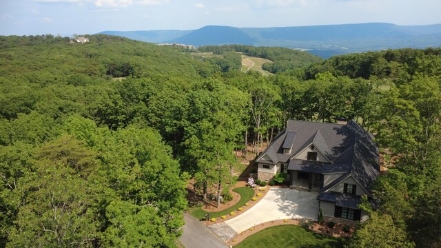 179 Rushing Water Trl, Rising Fawn, GA 30738 - view of subject property featuring a forest and a mountain backdrop