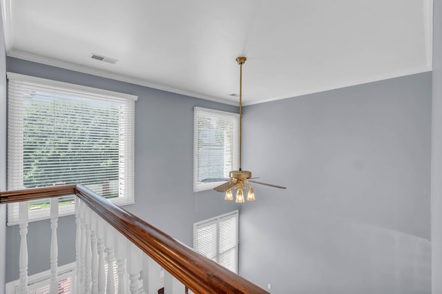 7414 Hamilton Run Dr, Chattanooga, TN 37421 - detailed view of ceiling fan and ornamental molding