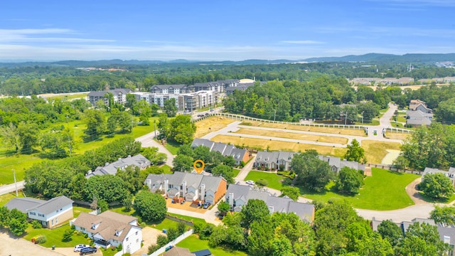 7414 Hamilton Run Dr, Chattanooga, TN 37421 - aerial perspective of suburban area with a mountainous background