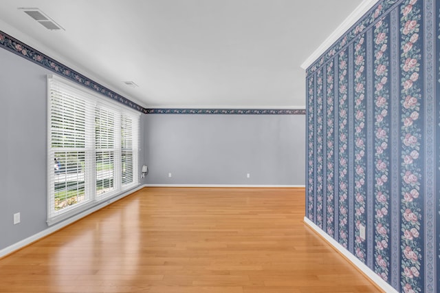 7414 Hamilton Run Dr, Chattanooga, TN 37421 - unfurnished room with crown molding and wood finished floors