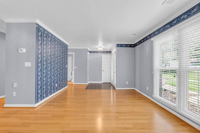 7414 Hamilton Run Dr, Chattanooga, TN 37421 - unfurnished room with ornamental molding and wood finished floors