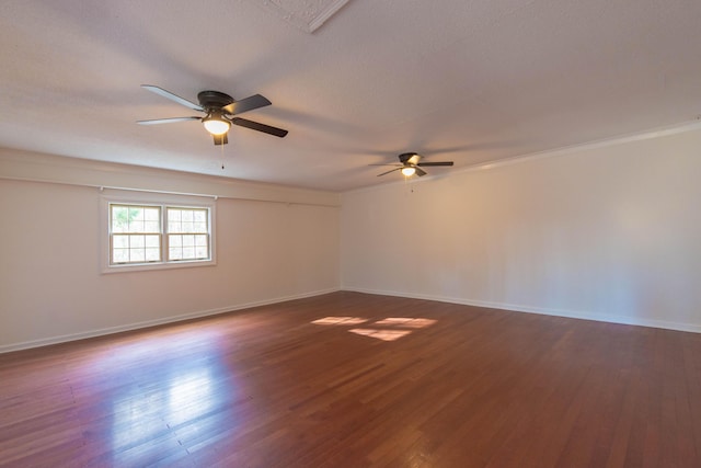 136 Cochran Dr NE, Dalton, GA 30721 - spare room with a ceiling fan and dark wood-style flooring