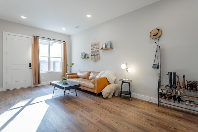 1621 Fagan St Unit 109, Chattanooga, TN 37408 - living room with wood finished floors and recessed lighting