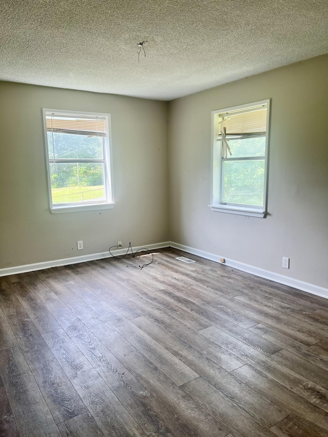 43 Fir St, Chickamauga, GA 30707 - spare room with dark wood-style flooring and a textured ceiling