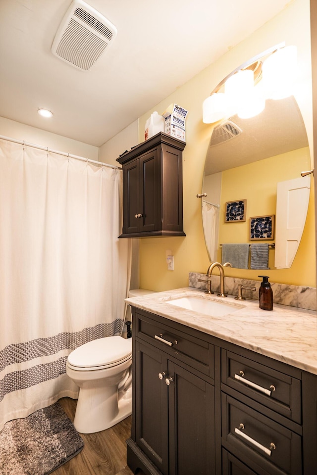 311 Birchwood St, Pikeville, TN 37367 - full bath with vanity, wood finished floors, and recessed lighting