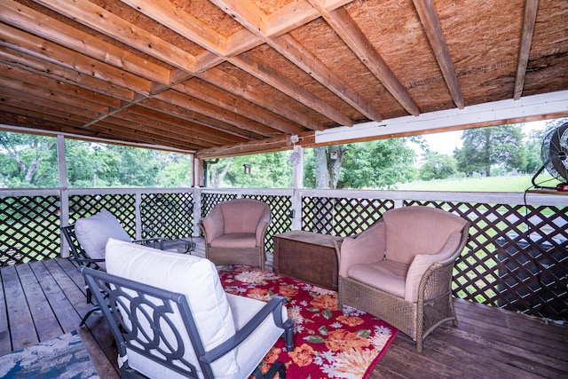 311 Birchwood St, Pikeville, TN 37367 - wooden terrace with outdoor lounge area