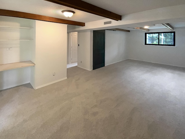 8127 Blue Spruce Dr, Hixson, TN 37343 - below grade area featuring carpet flooring