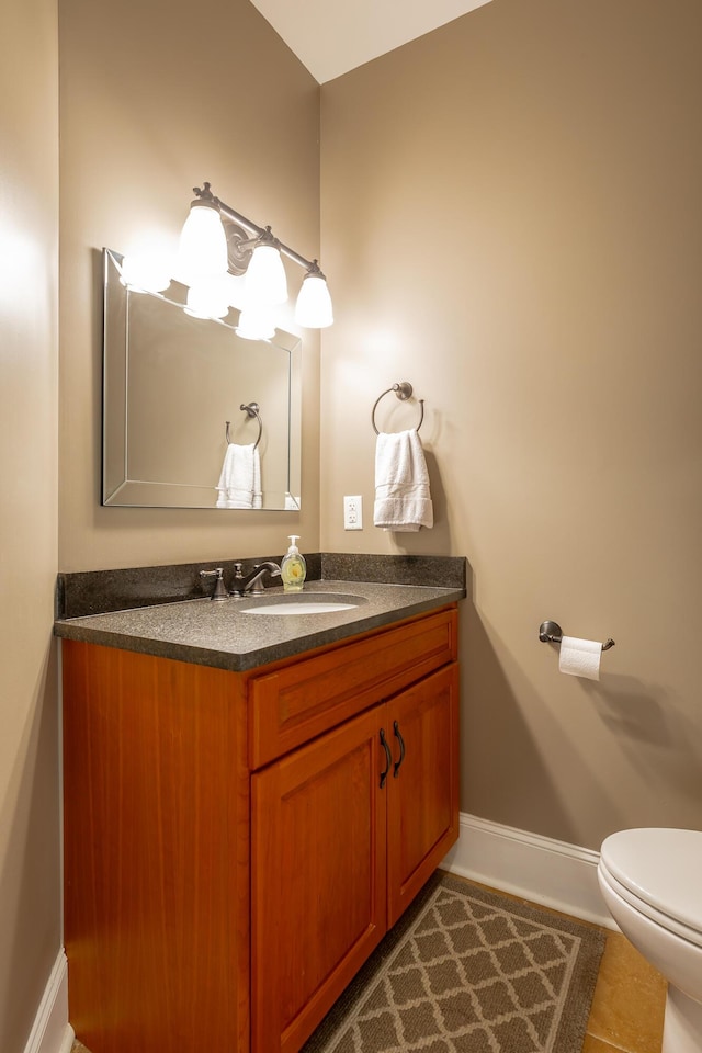 1524 Green Pond Rd, Soddy Daisy, TN 37379 - bathroom with vanity and tile patterned flooring