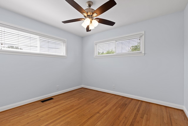 608 Maple Ln, Chattanooga, TN 37412 - spare room featuring light wood-type flooring and a ceiling fan