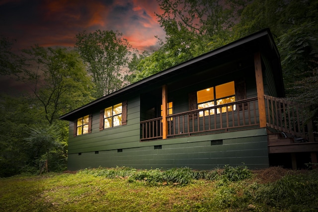 4217 W Rd, Signal Mountain, TN 37377 - view of front of house with crawl space