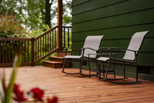 4217 W Rd, Signal Mountain, TN 37377 - view of wooden deck