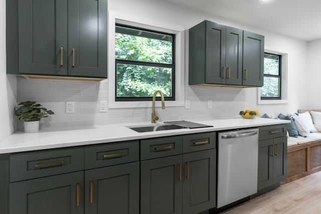 4217 W Rd, Signal Mountain, TN 37377 - kitchen featuring stainless steel dishwasher, plenty of natural light, and tasteful backsplash