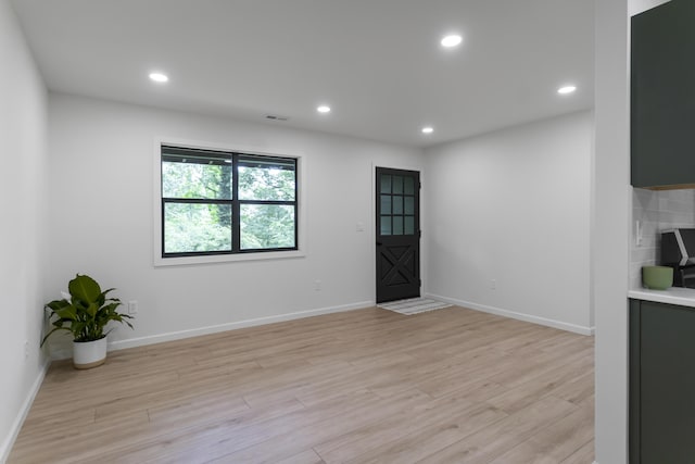 4217 W Rd, Signal Mountain, TN 37377 - entrance foyer with light wood finished floors and recessed lighting