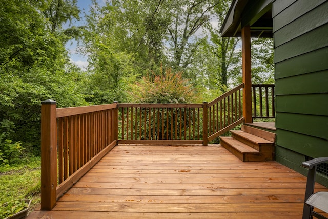 4217 W Rd, Signal Mountain, TN 37377 - view of wooden deck