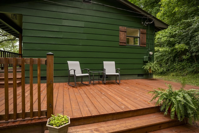 4217 W Rd, Signal Mountain, TN 37377 - view of wooden terrace