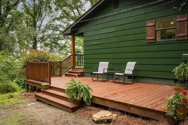4217 W Rd, Signal Mountain, TN 37377 - view of wooden deck