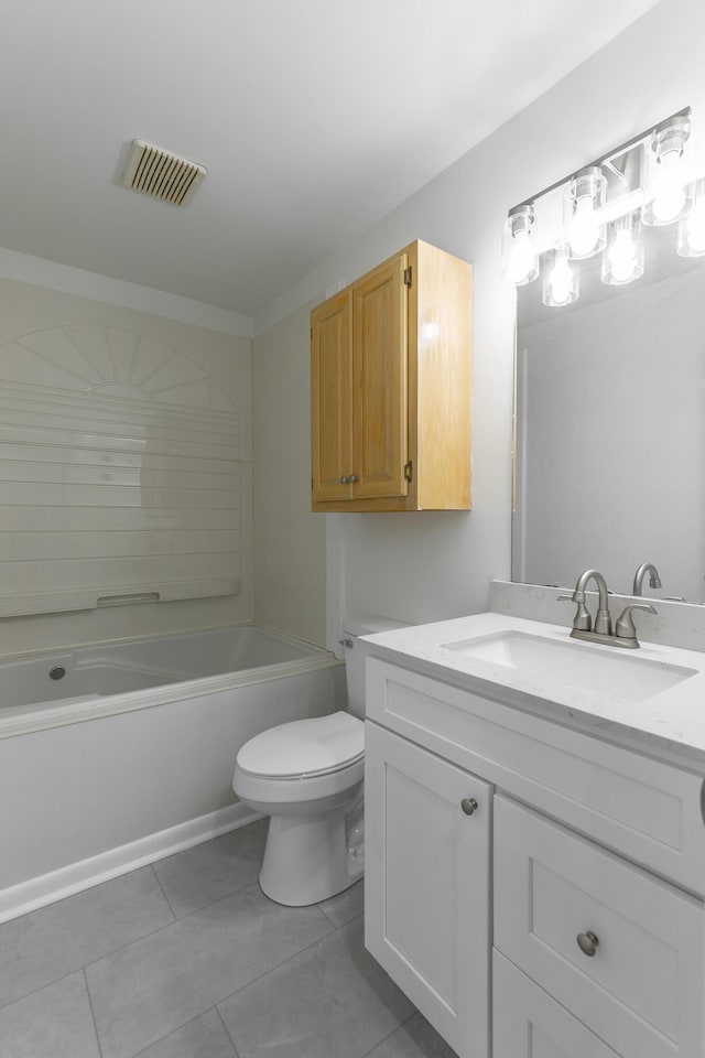 711 2nd St, South Pittsburg, TN 37380 - full bath with vanity, a bathtub, and tile patterned floors