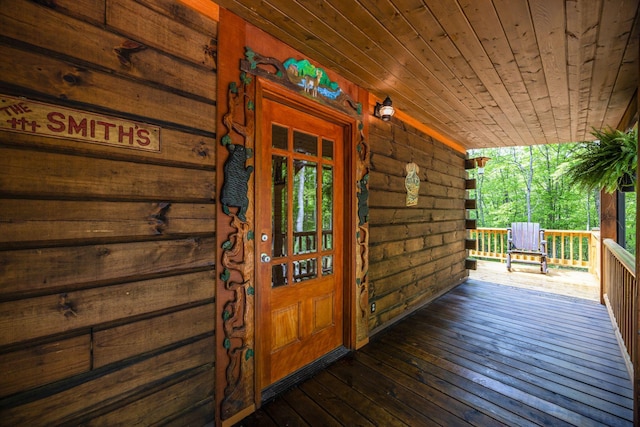 1590 Jackson Point Rd, Sewanee, TN 37375 - doorway to property featuring a porch